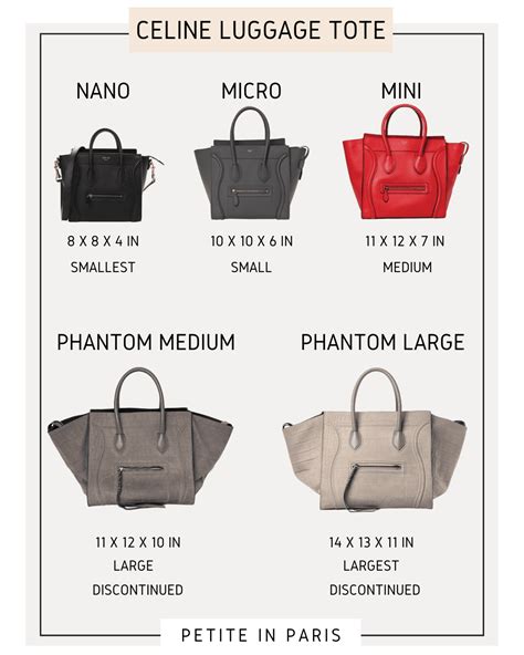 celine sizing guide|celine luggage size chart.